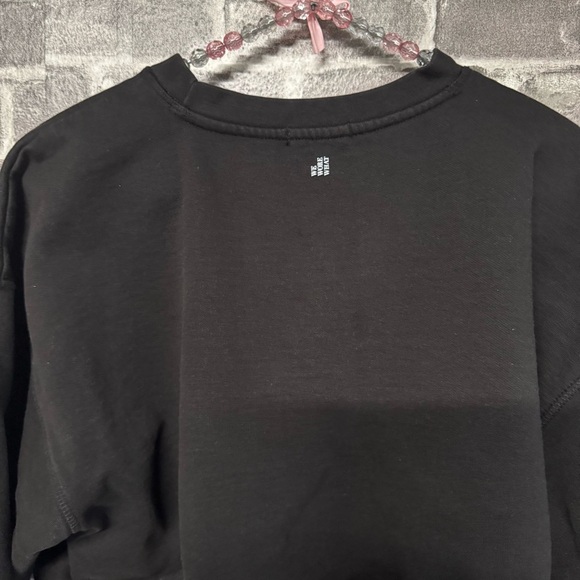 WeWoreWhat black cropped oversized sweater - Picture 8 of 9